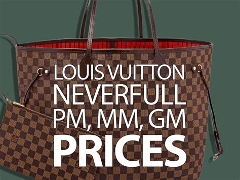 louis vuitton paris price list|lv neverfull price in Paris.